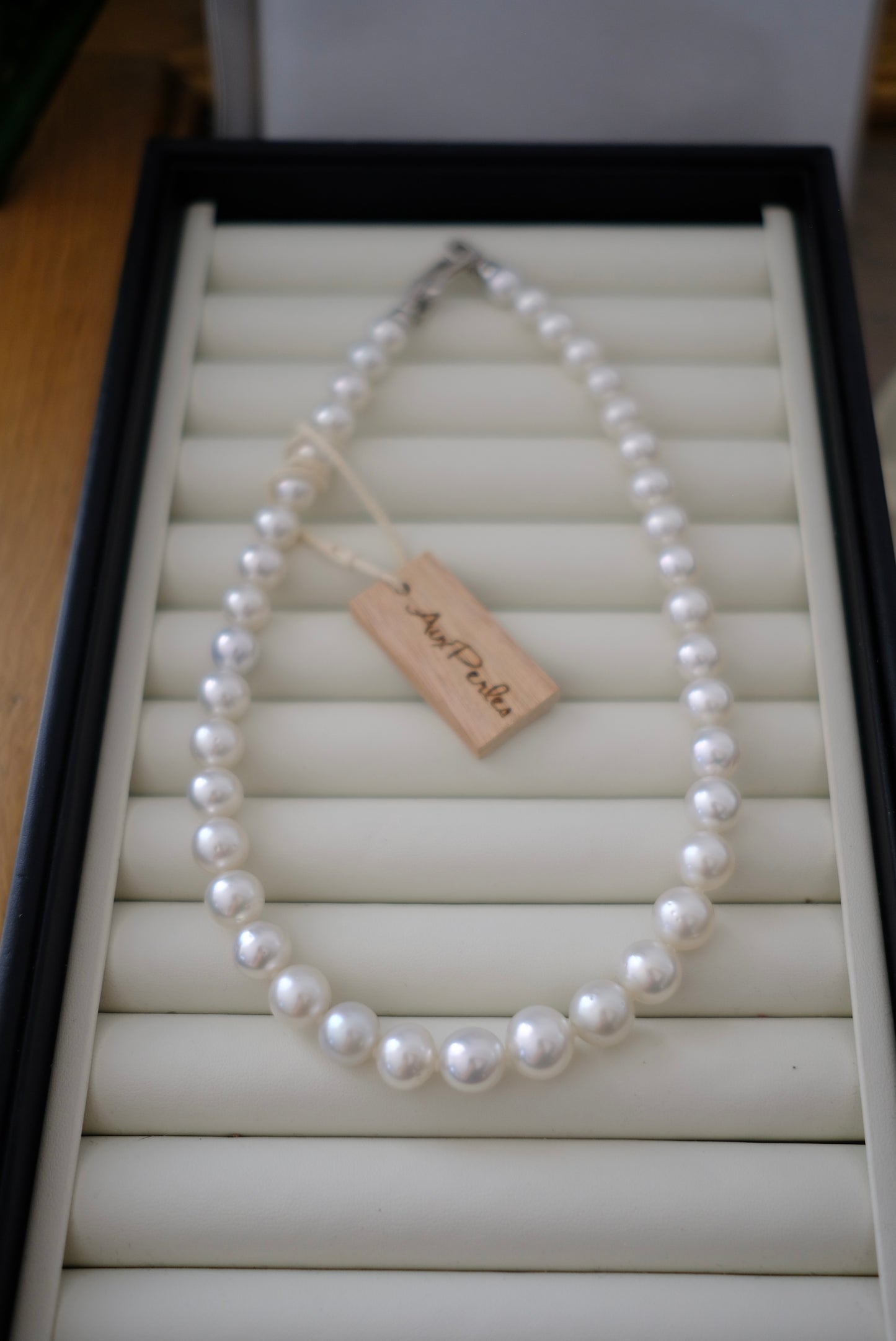 White South Sea Pearl Necklace, 8.85-12.4mm, Pearls Necklace, TOP GEM, Aurora Phoenix