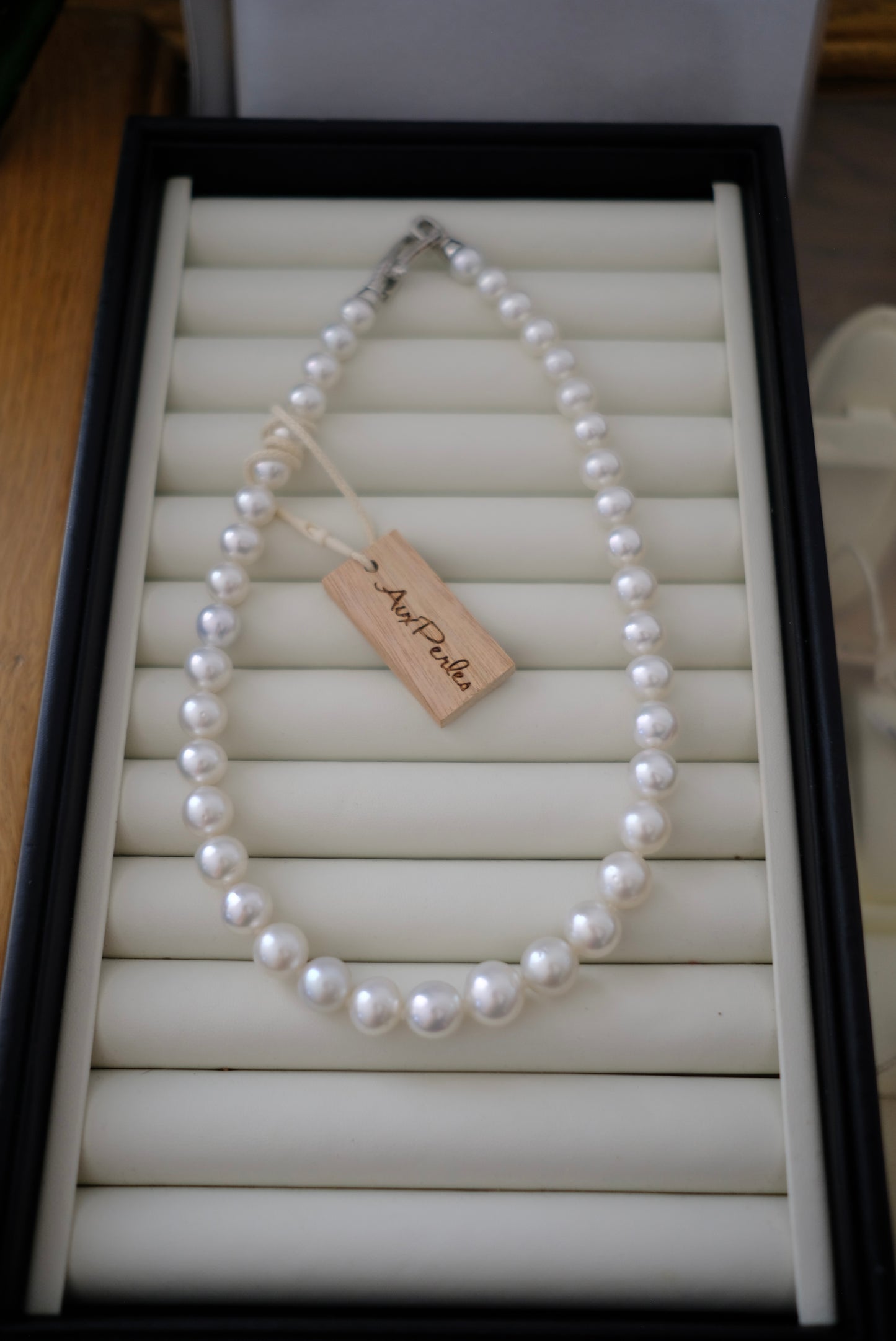 White South Sea Pearl Necklace, 8.85-12.4mm, Pearls Necklace, TOP GEM, Aurora Phoenix
