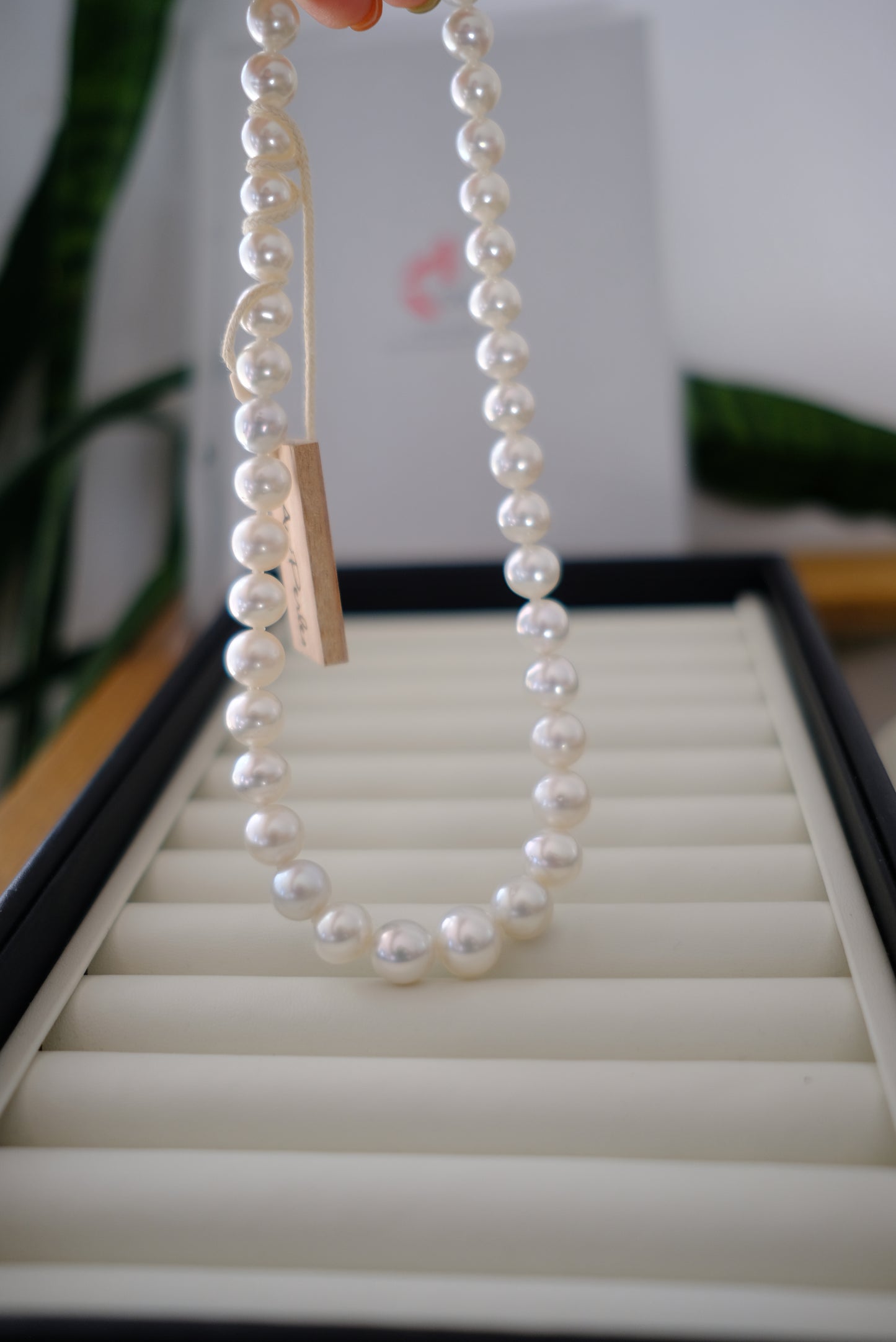 White South Sea Pearl Necklace, 8.85-12.4mm, Pearls Necklace, TOP GEM, Aurora Phoenix