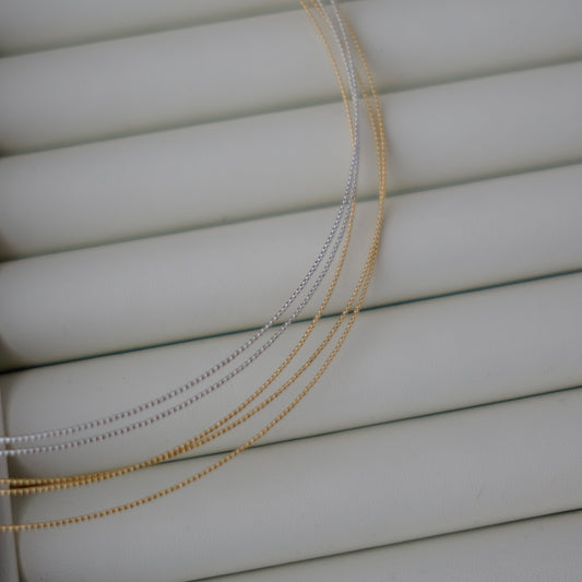 AU750, Japan Made 18k Collar Chain, 40+5cm, 1.1g