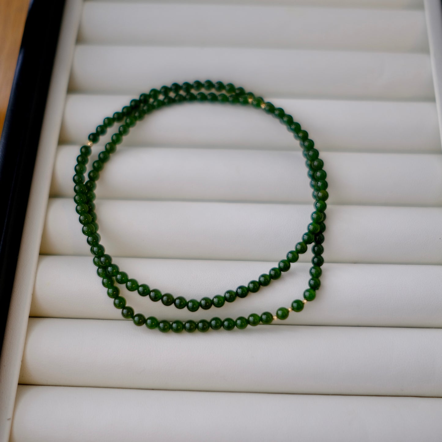 Siberian Jade Bracelet, AU750, 4mm