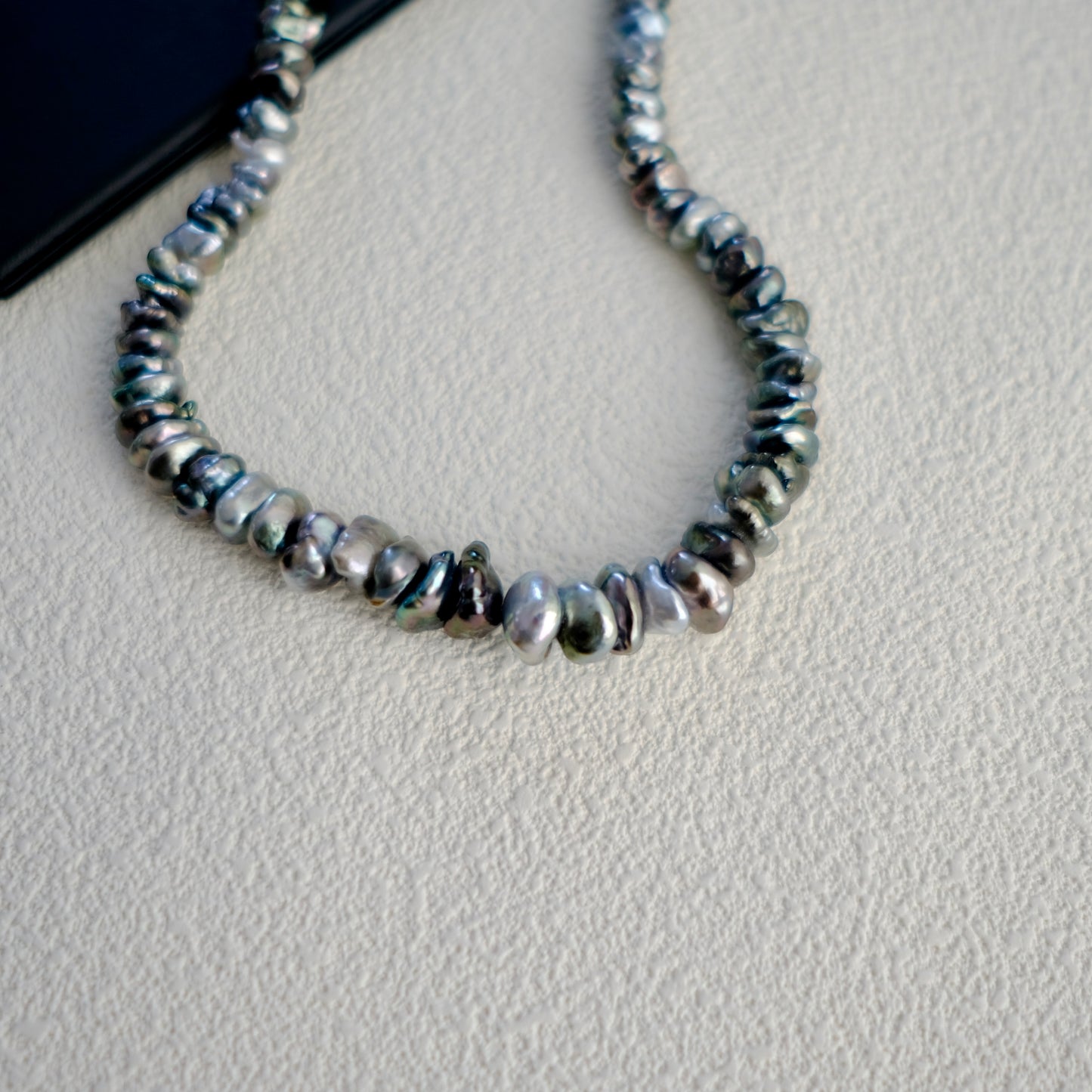 Tahitian Keshi Necklace, 6.7-13.6mm, PEARL SCIENCE LABORATORY
