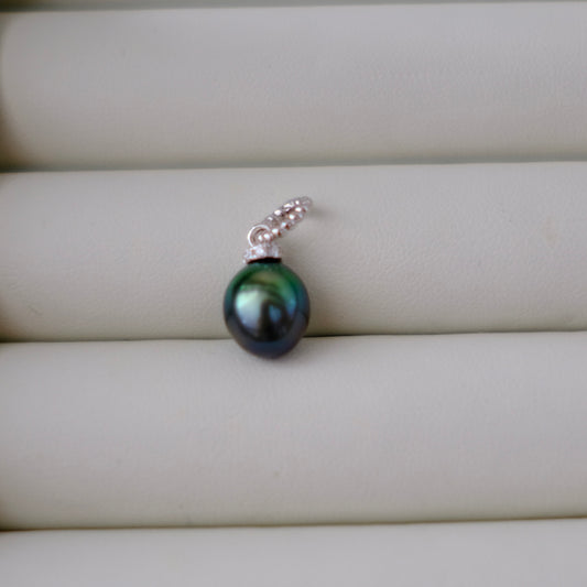 Tahitian Pearl 18K Pendant, 9.2*10mm