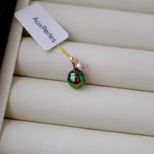 Tahitian Pearl 18K Pendant, 8.2*8.6mm