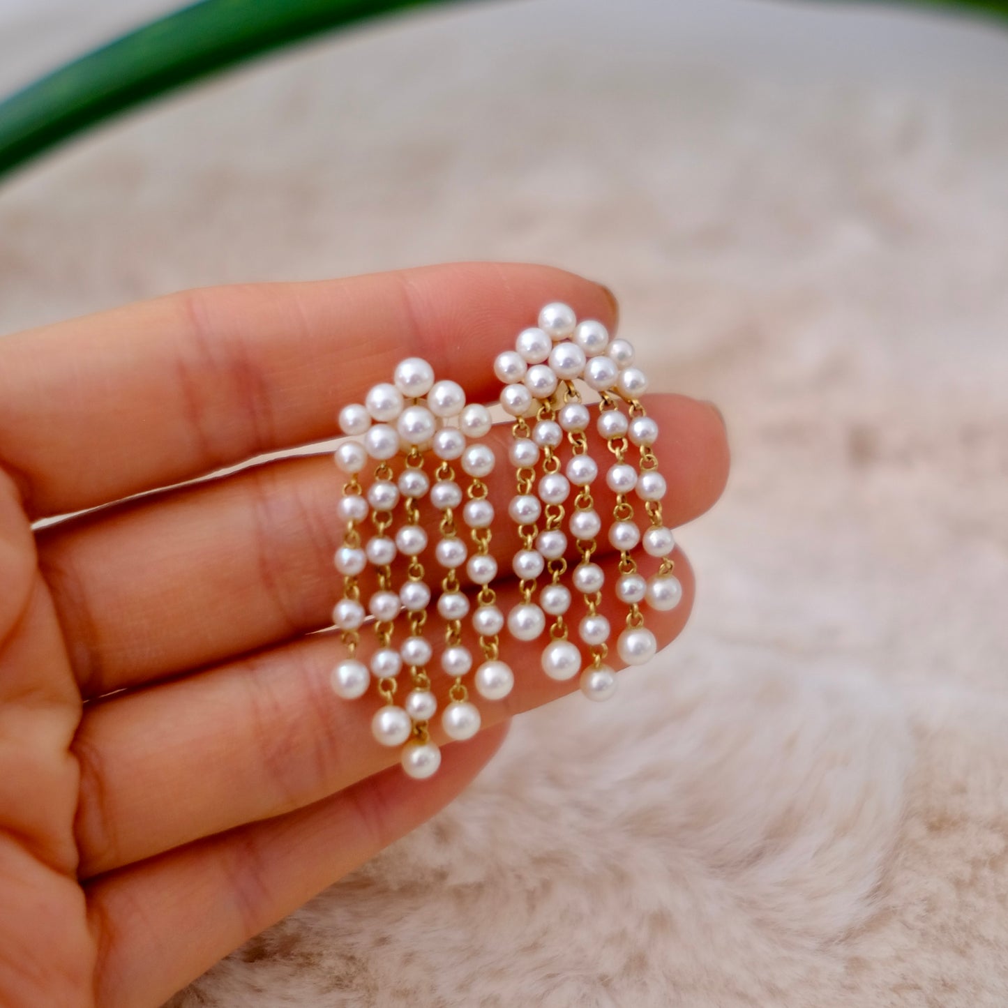 Akoya, 3-4mm, Pearl Earrings, AU750