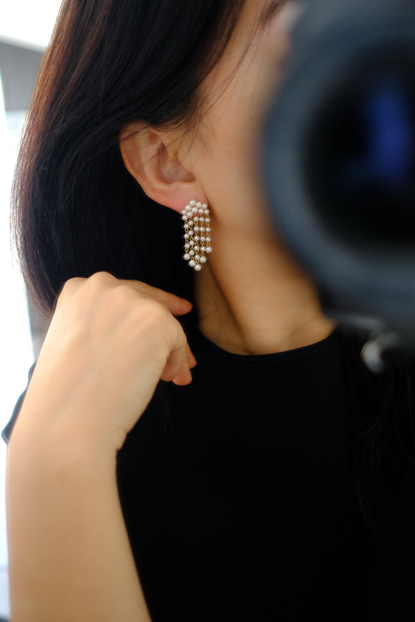 Akoya, 3-4mm, Pearl Earrings, AU750