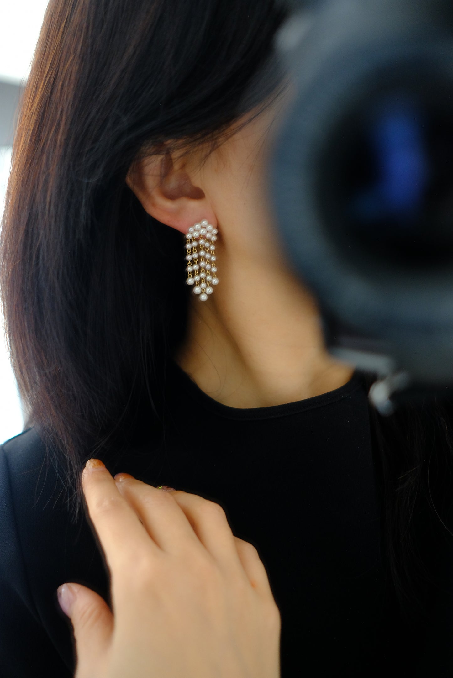 Akoya, 3-4mm, Pearl Earrings, AU750