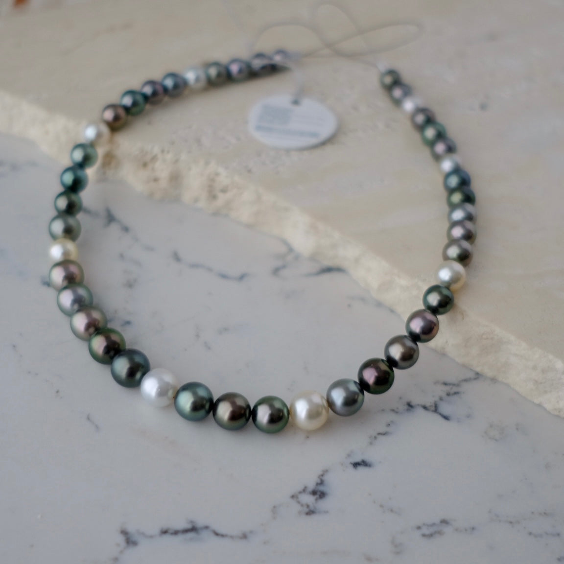 Tahitian and South Sea Necklace, 9.1-11.9mm, Pearl Necklace, GUILD Certificate