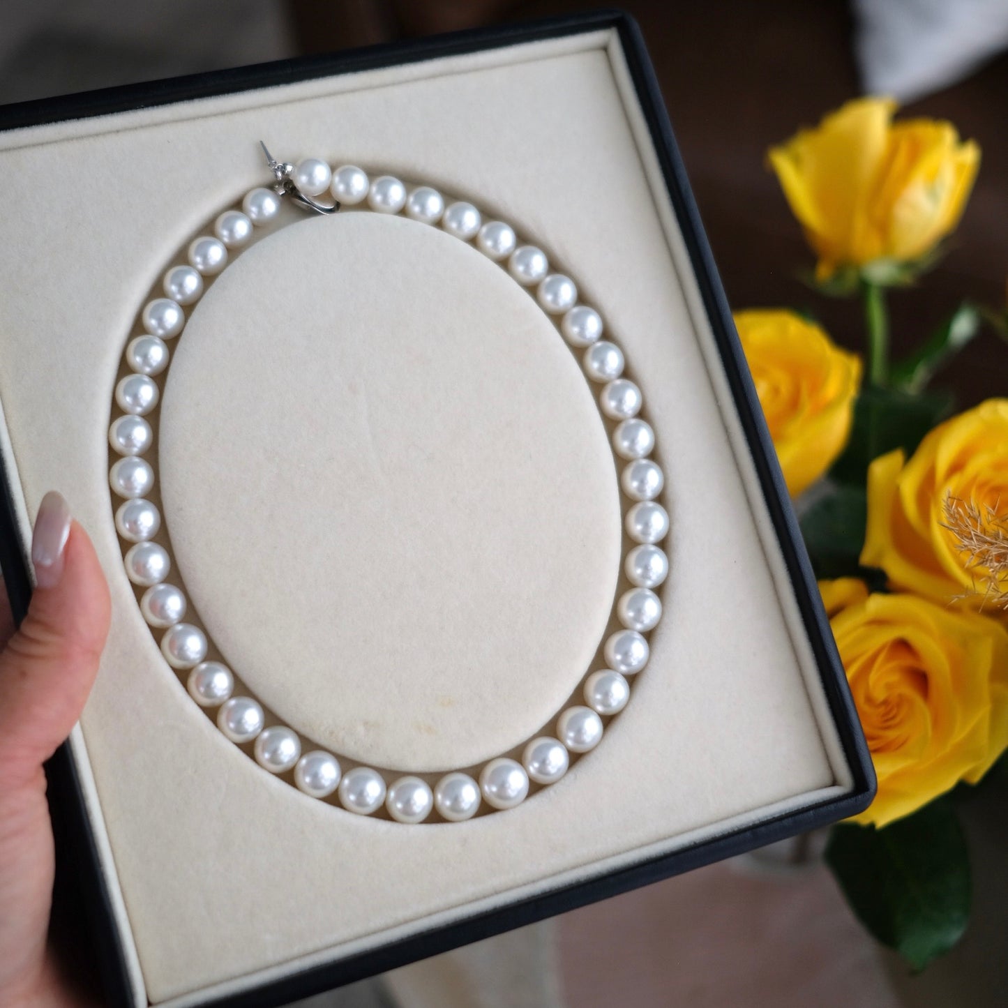 White South Sea Pearl Necklace, 9.1-11.7mm, Pearls Necklace, Aurora Venus
