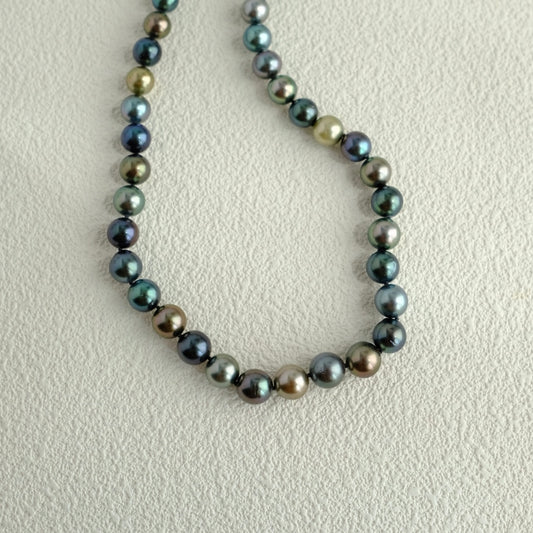 Tahitian Morandi Necklace, 8.1-11mm, Pearl Necklace