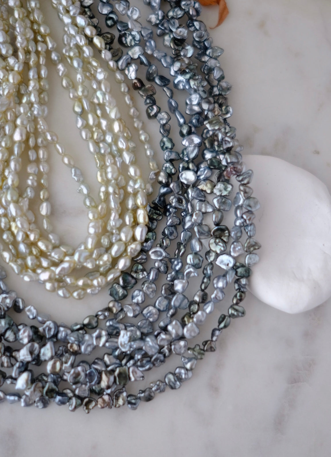SC002 South Sea Necklaces, Keshi
