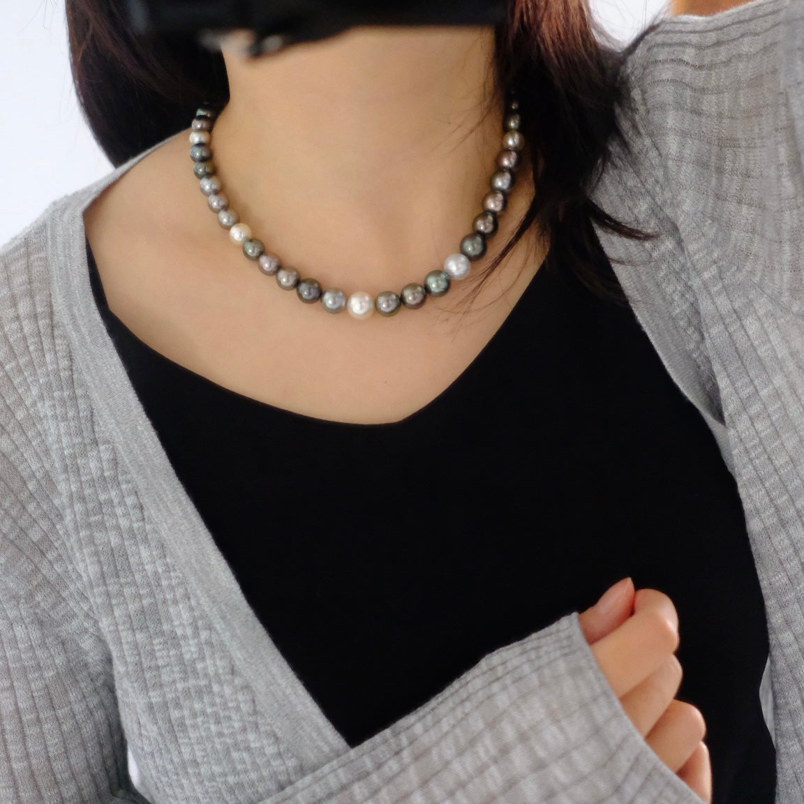 Tahitian and South Sea Necklace, 9.1-11.9mm, Pearl Necklace, GUILD Certificate