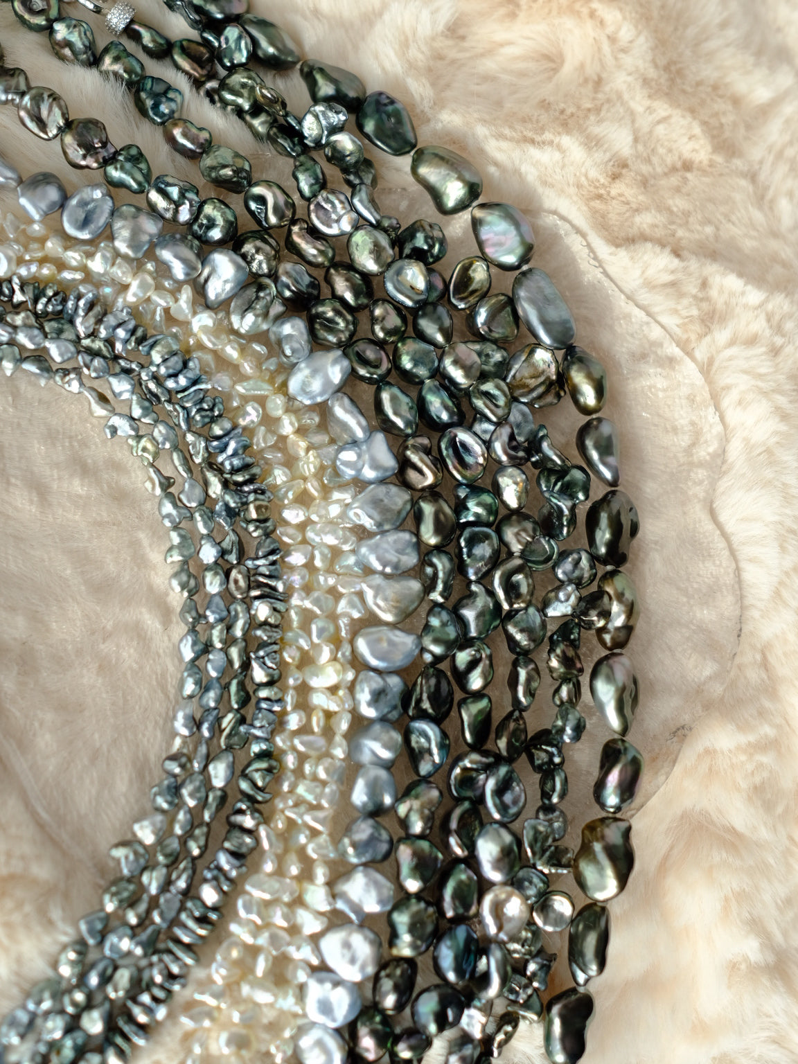 SC002 South Sea Necklaces, Keshi
