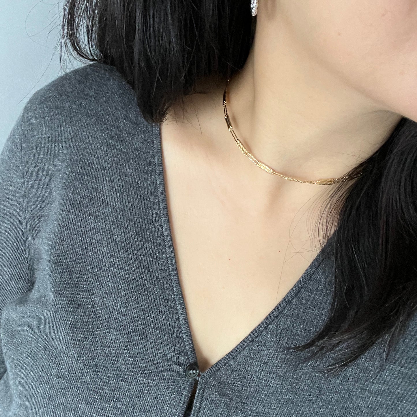 AU750, Japan Made 18k Magnetic Chain, 70cm, 4.5g