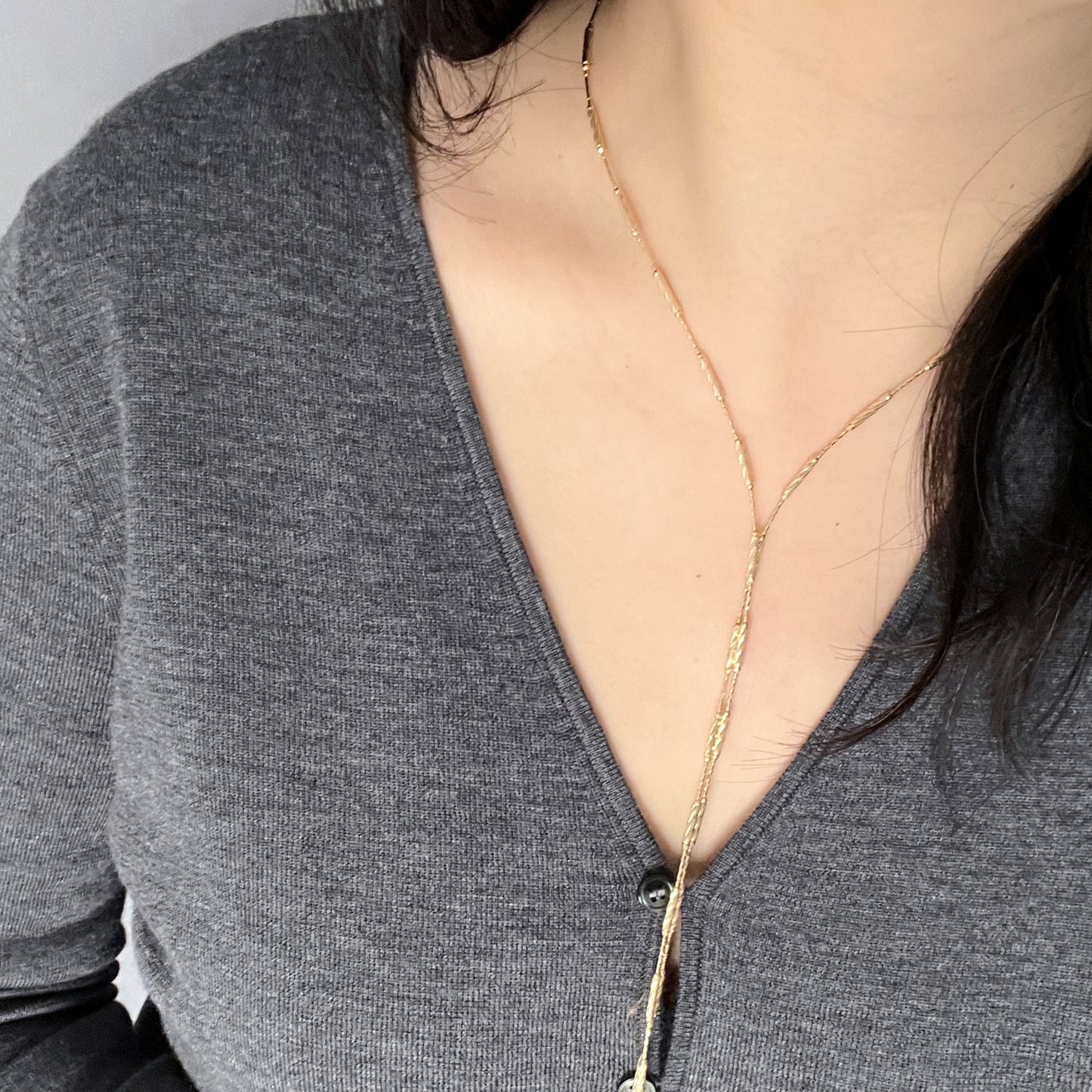 AU750, Japan Made 18k Magnetic Chain, 70cm, 4.5g