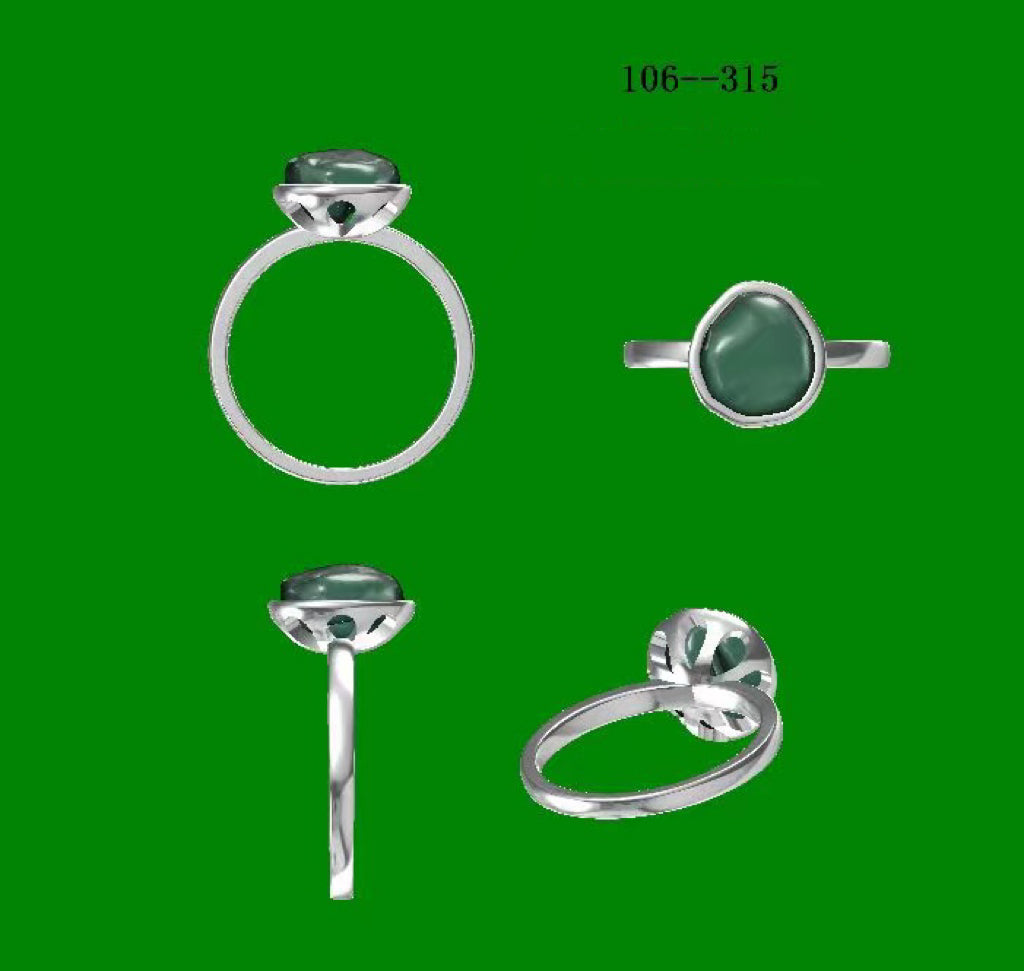 Tahitian Keshi, 8.4*9mm, S925, Pearls Ring