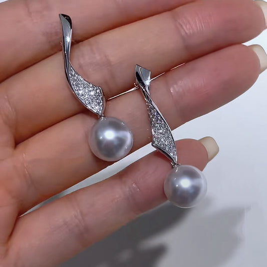Z71 Classic Earrings Accessories, AU750, Diamond 0.218ct