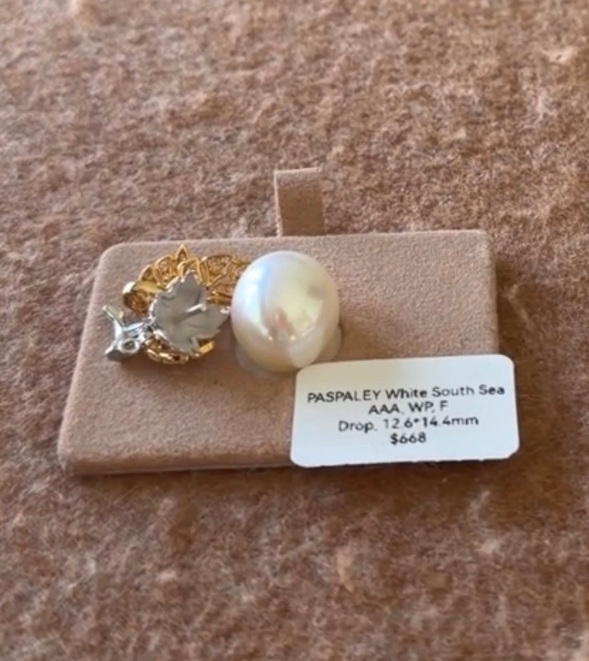 White South sea 668+Pearls my way earrings