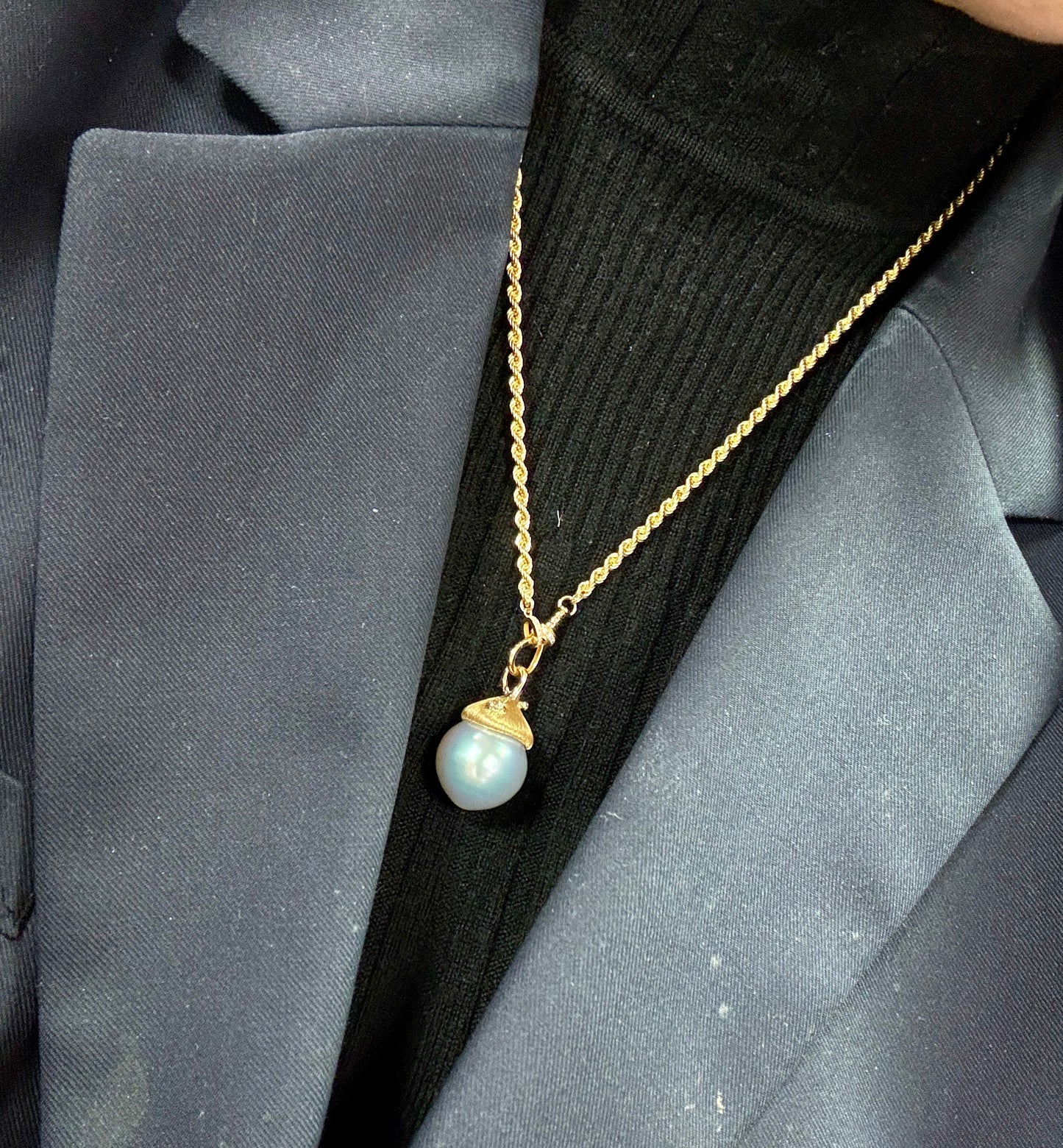 CP006 Hazelnut Diamond Pendant - Oversized